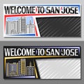 Vector layouts for San Jose Royalty Free Stock Photo