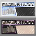 Vector layouts for Tel Aviv