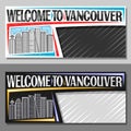 Vector layouts for Vancouver Royalty Free Stock Photo
