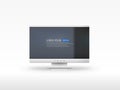 Vector LCD monitor Royalty Free Stock Photo