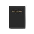 Vector Leather Cover for Passport Isolated