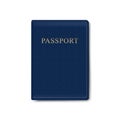 Vector Leather Cover for Passport Isolated