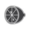 Vector lemon icon. Element of Fruits and vegatables for mobile concept and web apps icon. Glyph, flat icon for website design and