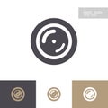 Vector lens icon set isolated on background Royalty Free Stock Photo