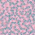 Vector Leopard print pattern pink design, seamless pattern