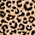 Vector leopard skin tiled repeat pattern