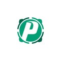 Vector letter P Logo Health