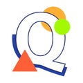 Vector letter Q