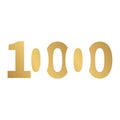 10000 vector lettertype golden logo design