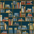 Vector of library book background. Seamless pattern. Royalty Free Stock Photo