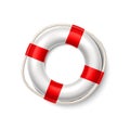 Vector life buoy safety ring lifeguard resqcuer Royalty Free Stock Photo