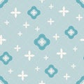 Vector light blue seamless pattern background: Snowy Folio.