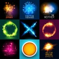 Vector Light Effects Collection Royalty Free Stock Photo