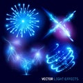 Vector Light Effects Royalty Free Stock Photo