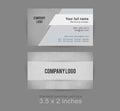 Vector light gray grungy wall modern creative and clean businesscard template