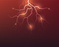 Vector lightning flash strike Royalty Free Stock Photo