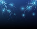 Vector lightning flash strike Royalty Free Stock Photo