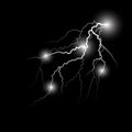 Vector lightning flash strike Royalty Free Stock Photo