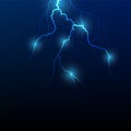 Vector lightning flash strike Royalty Free Stock Photo