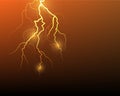 Vector lightning flash strike Royalty Free Stock Photo