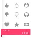 Vector like icon set