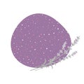 Vector lilac background with sprigs of lavender