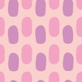 Vector Lilac Pink free hand organic shapes seamless design.