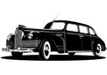 Vector limousine silhouette