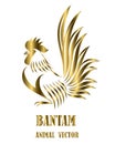 Logo of a bantam. It is standing eps 10