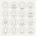 Vector Line Avatars