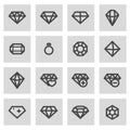 Vector line diamond set