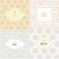 Vector line graphic design templates Royalty Free Stock Photo