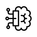Brain Computer Interface Icon â Neural Technology Vector Symbol Royalty Free Stock Photo