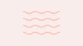 Vector line icon of sand waves. Heat, mirage, beach, desert symbol