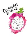 Dragon fruite half color