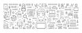 Vector line web concept for programming training Royalty Free Stock Photo