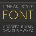 Vector linear font