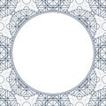 Vector Linear Geometry Background with Frame Royalty Free Stock Photo