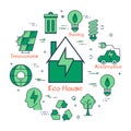 Green Eco House Concept Royalty Free Stock Photo