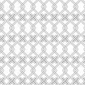 Vector linear interlaced rope seamless pattern background on white surface