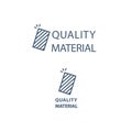 Vector Linear Quality Material Textile Icon Horizontal and Vertical