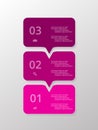 Vector lines arrows infographic. Royalty Free Stock Photo