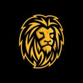 Vector of lion head, lion logo template