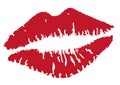 Vector lip kisses Royalty Free Stock Photo