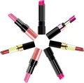 Vector lipstick round pattern. Glamour fashion decoration.