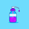 Vector liquid soap isolated icon sign Royalty Free Stock Photo