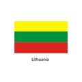 Vector Lithuania flag, Lithuania flag illustration, Lithuania flag picture,