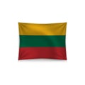 realistic vector Lithuania wave flag