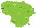 Vector Lithuania map