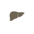 VECTOR Liver icon. Transplantation organ sign / human liversymbol. Vector illustration.